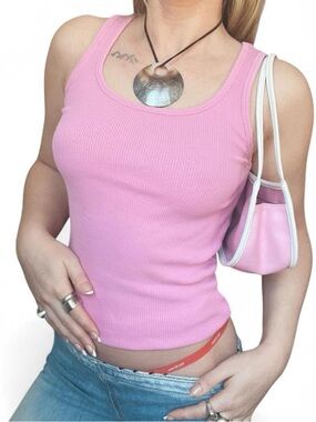 Vintage Old Navy | Pink Ribbed Tank Top